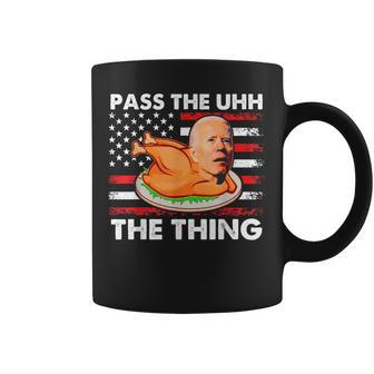 Turkey Biden Pass The Uhh The Thing Funny V3 Coffee Mug - Seseable