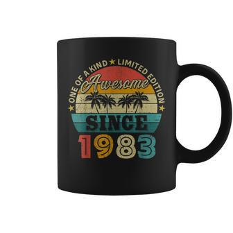 Turning 40 Years Old Men 40Th Birthday Awesome Since 1983 Coffee Mug | Mazezy