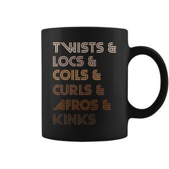 Twists Locs Coils Curls Afros Kinks Natural Hair Descriptive Coffee Mug - Thegiftio UK