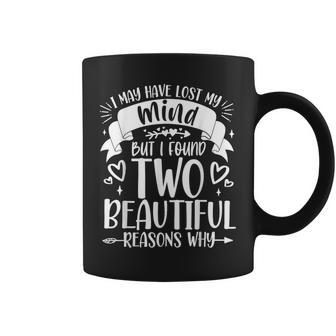 Two Beautiful Reasons Funny Mothers Day For Mom Of Two Kids Coffee Mug | Mazezy