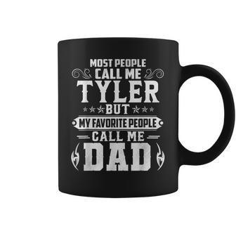 Tyler - Name Funny Fathers Day Personalized Men Dad Coffee Mug - Thegiftio