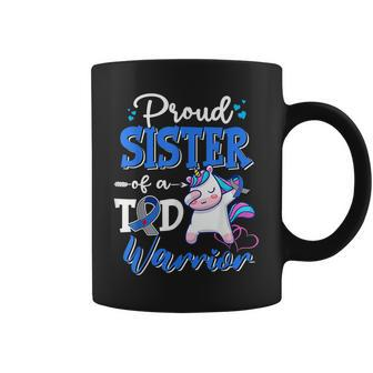 Type 1 Diabetes Awareness Proud Sister Of A T1d Warrior Coffee Mug | Mazezy