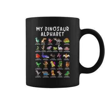 Types Of Dinosaurs Alphabet Dino Identification Coffee Mug - Seseable