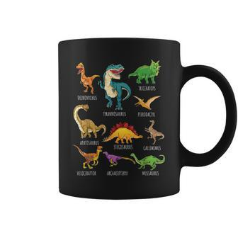 Types Of Dinosaurs Graphics Dino Identification Coffee Mug | Mazezy