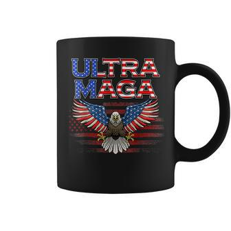 Ultra Maga Us Flag Eagle The Great Maga King Ultra Mega 2022 Coffee Mug - Thegiftio UK