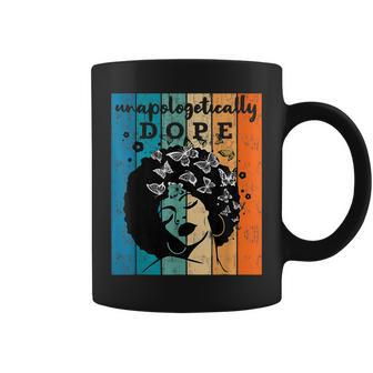 Unapologetically Dope Black History Month African Black Girl Coffee Mug - Seseable