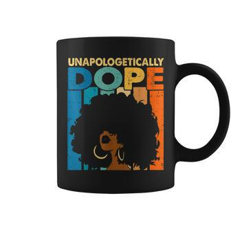 Unapologetically Dope Black Pride Melanin African American V13 Coffee Mug - Seseable
