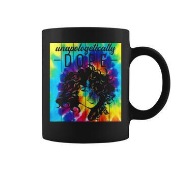 Unapologetically Dope Tie Dye Retro Black History Month V5 Coffee Mug - Seseable