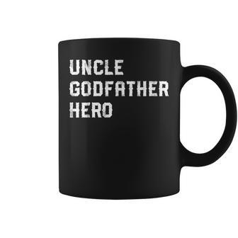 Uncle Godfather Hero Patriotic Gift From Niece Coffee Mug | Mazezy UK