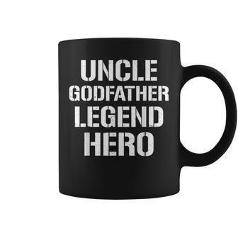 Uncle Godfather Legend Hero Funny Cool Uncle Gift Coffee Mug | Mazezy UK