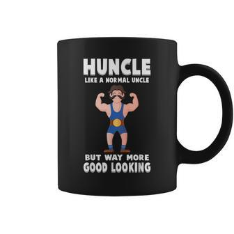 Uncle Huncle Mustache Bodybuilder Gym Workout Coffee Mug | Mazezy