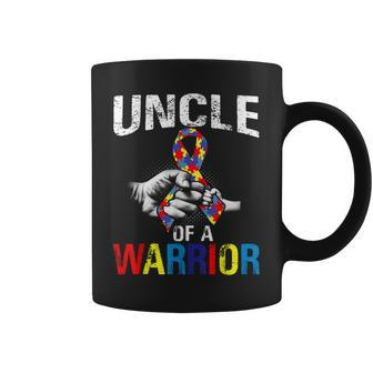 Uncle Of A Warrior Autism Awareness Coffee Mug | Mazezy