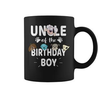 Uncle Of The Birthday Boy Dog Lover Party Puppy Theme Coffee Mug | Mazezy