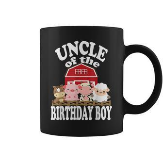 Uncle Of The Birthday Boy Farming Animals Bday Party Coffee Mug | Mazezy