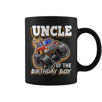 Uncle Of The Birthday Boy Monster Truck Birthday Gift Coffee Mug | Mazezy