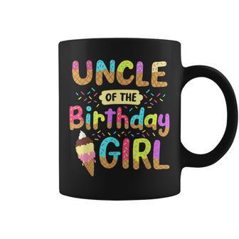 Uncle Of The Birthday Day Girl Ice Cream Party Family Coffee Mug | Mazezy
