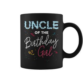 Uncle Of The Birthday Girl Family Donut Matching Funny Quote Gift For Mens Coffee Mug | Mazezy