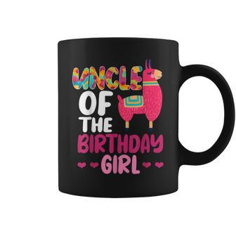 Uncle Of The Birthday Girl Llama Bday Alpaca Celebration Coffee Mug | Mazezy