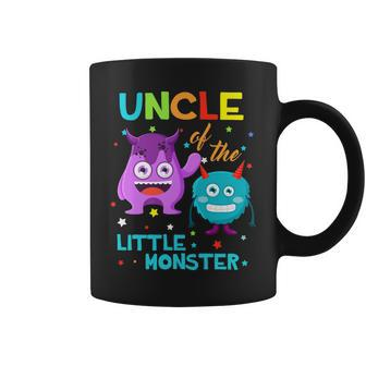Uncle Of The Little Monster Birthday Family Monster Coffee Mug - Thegiftio UK
