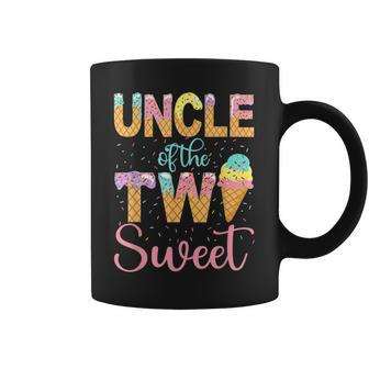 Uncle Of The Two Sweet Birthday Girl Ice Cream 2Nd Coffee Mug | Mazezy
