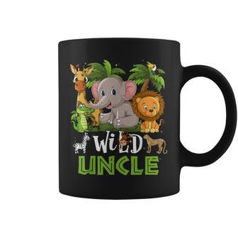 Uncle Of The Wild Zoo Birthday Safari Jungle Animal Funny Coffee Mug | Mazezy