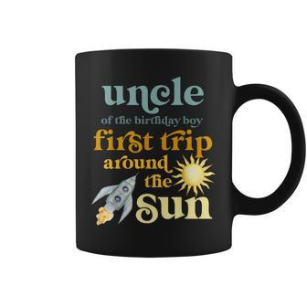 Uncle Outer Space 1St Birthday First Trip Around The Sun Gift For Mens Coffee Mug | Mazezy