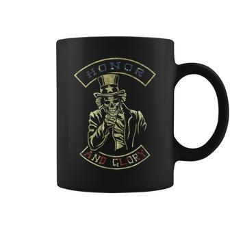 Uncle Sam Skeleton Skull Honor And Glory Coffee Mug | Mazezy