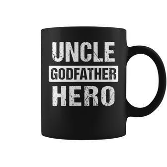 Uncle T Godfather Hero Godparent Gift Coffee Mug | Mazezy DE