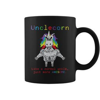 Unclecorn Unicorn With Muscle Normal Uncle Just Awesome Gift For Mens Coffee Mug | Mazezy
