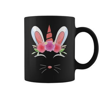 Unicorn Face Rabbit Egg Bunny Lover Gift Happy Easter Day Coffee Mug - Seseable