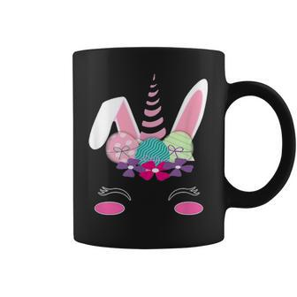 Unicorn Face Rabbit Egg Bunny Lover Gift Happy Easter Day V2 Coffee Mug - Seseable