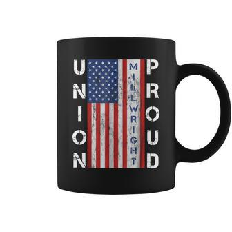 Union Proud American Flag Millwright Coffee Mug - Thegiftio UK