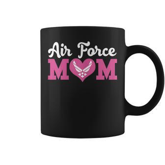 Us Air Force Mom Heart Proud Air Force Family Gift For Womens Coffee Mug | Mazezy