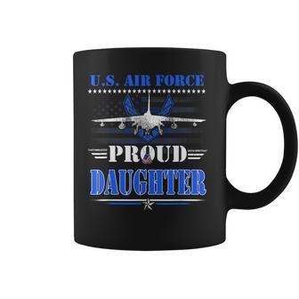 Us Air Force Proud Daughter Womens -Usaf Air Force Veterans Coffee Mug - Seseable