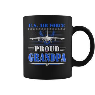 Us Air Force Proud Grandpa Fathers -Usaf Air Force Veterans Coffee Mug - Seseable