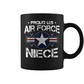 Us Air Force Proud Niece - Proud Air Force Niece Veteran Day Coffee Mug - Seseable
