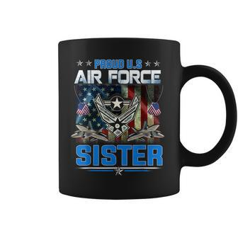 Us Air Force Proud Sister Proud Air Force Sister Mother Coffee Mug | Mazezy