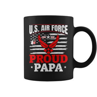 Us Air Force Veteran US Air Force Proud Papa Coffee Mug - Seseable