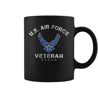 US Air Force Veteran Vintage Usa Flag Veterans Day Gifts Coffee Mug - Seseable