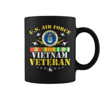 Us Air Force Vietnam Veteran Usa Flag Vietnam Vet Flag Coffee Mug - Seseable