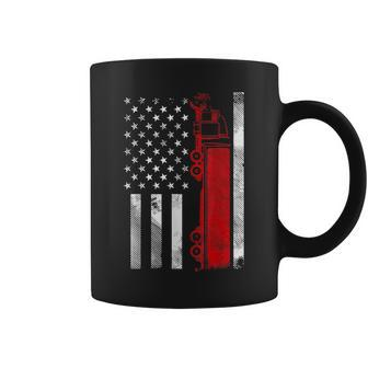 Us American Flag Semi Truck Driver 18 Wheeler Trucker Gifts Coffee Mug - Seseable