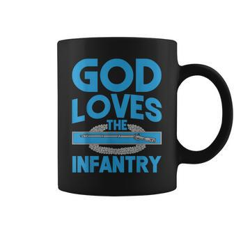 Us Army 11B God Loves The Infantry Combat Infantry Badge Cib Coffee Mug - Seseable