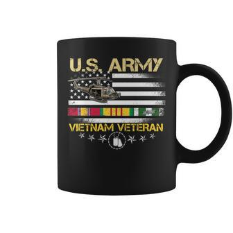 Us Army Vietnam Veteran Usa Flag Vietnam Vet Flag Men Women V2 Coffee Mug - Seseable