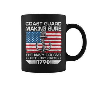 Us Coast Guard Making Sure The Navy Doesnt Get Lost Uscg Coffee Mug - Seseable