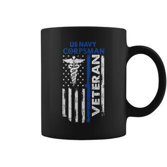 Us Corpsman American Flag Vintage Patriotic 4Th Of July Coffee Mug