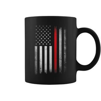 Us Firefighter Usa Practice Flag American Fire Fighter Men Coffee Mug - Seseable