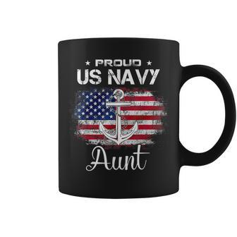 Us Na Vy Proud Aunt - Proud Us Na Vy Aunt For Mothers Day Coffee Mug - Thegiftio UK