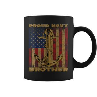 Us Navy Proud Brother Apparel With American Flag Coffee Mug | Mazezy