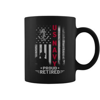 Us Navy Proud Retired Us Navy Military Retirement Gifts Coffee Mug | Mazezy
