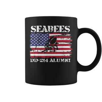Us Navy Seabees Veteran Gift Dd214 Military American Flag Coffee Mug | Mazezy